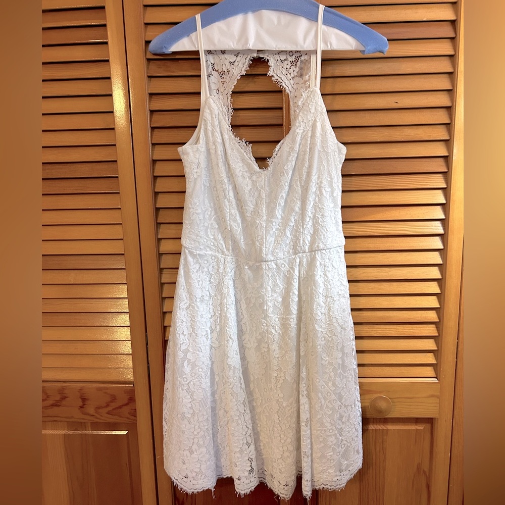 White lace dress